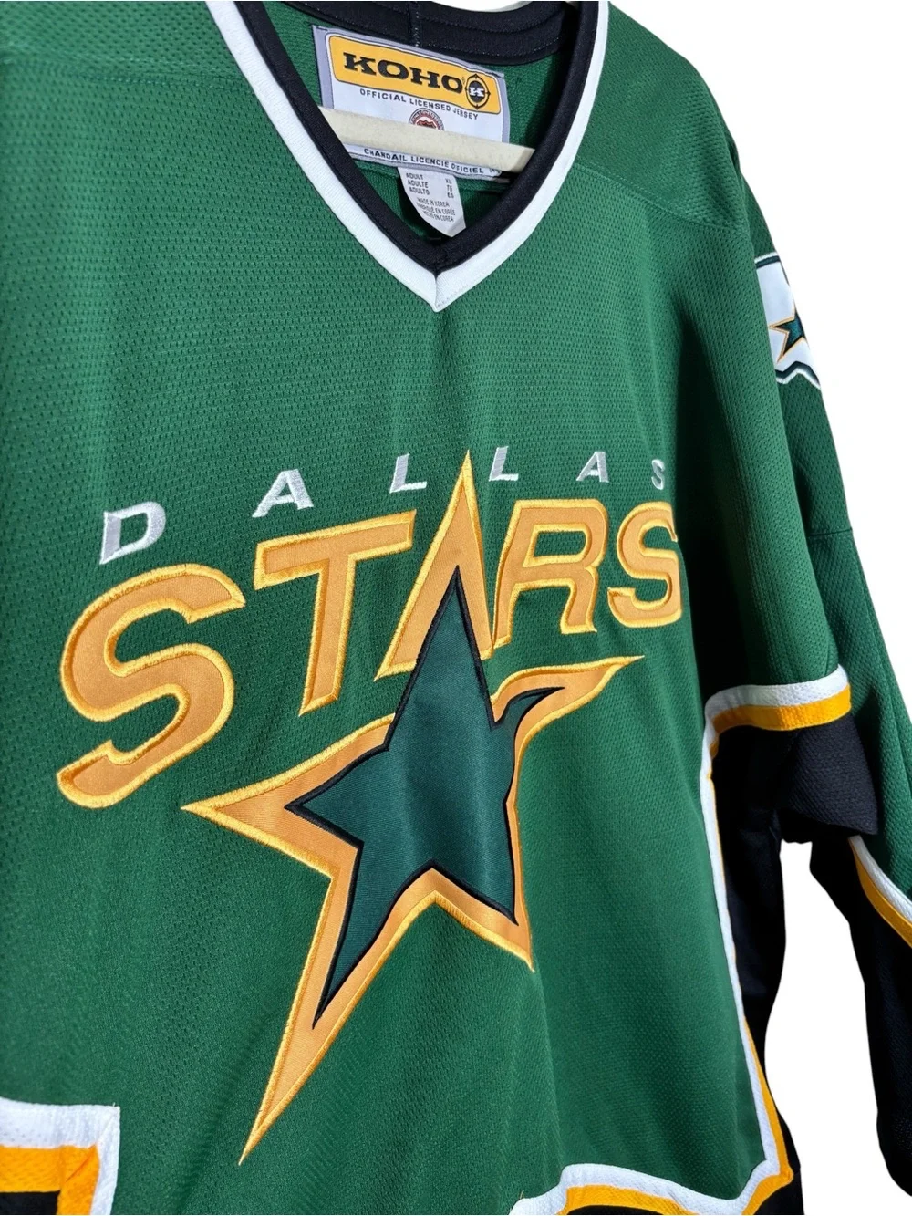 VIntage Koho Dallas Stars Hockey Jersey Men’s Size XL‎ Green Black NHL Official
